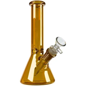 Hillside Glass 20 cm Bong Béaker Irisé Doré