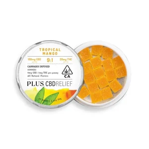 CBD Soulagement Tropical Mango 9:1 Gummies