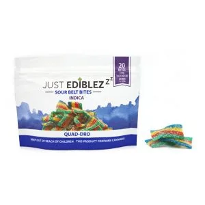 Quad Dro Sleep Sour Bites 1:1:1 20pk [THC 100mg | CBD 100mg | CBN 100mg]