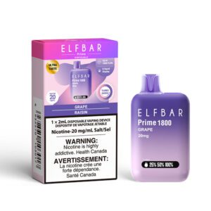 Elfbar Grape 1800 Puffs France