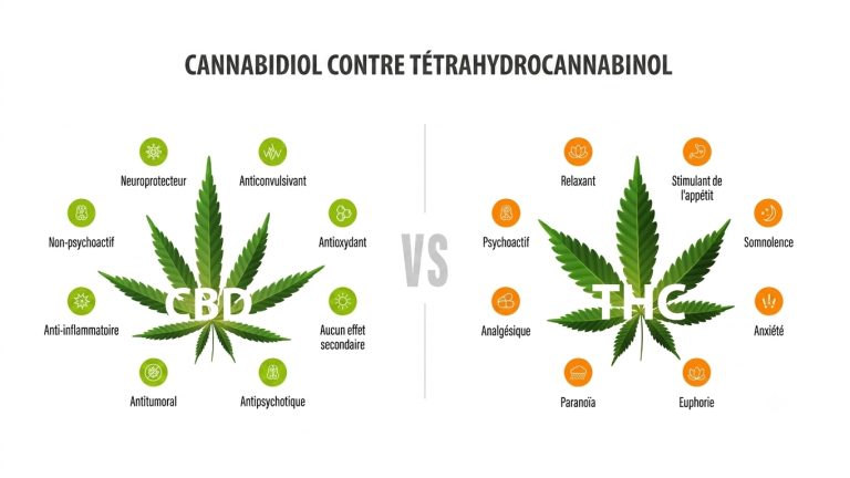 THC vs CBD — Quelle Est la Différence ? Guide Complet France